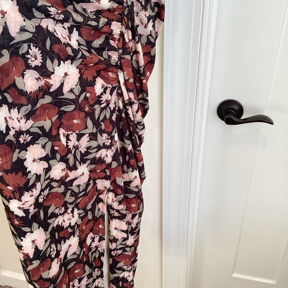 Anthropologie Sleeveless Cutout Slim Column Midi Dress Black Floral NEW Small - Picture 9 of 16